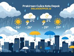 Prakiraan Cuaca Depok Hari Ini, 3 Juli 2025: Waspada Hujan Ringan di Sore Hari