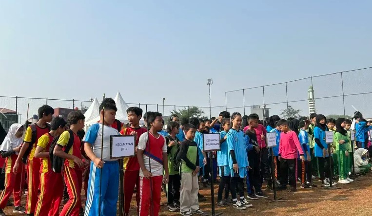 Festival Olahraga Tradisional Depok 2026, Ratusan Pelajar Adu Ketangkasan di Stadion Mini Sukatani