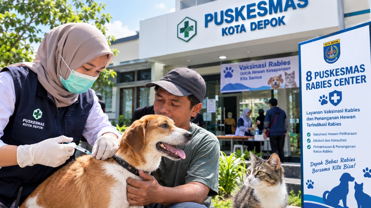 Depok Siagakan Delapan Puskesmas Rabies Center, Warga Diminta Tak Abaikan Gigitan Hewan